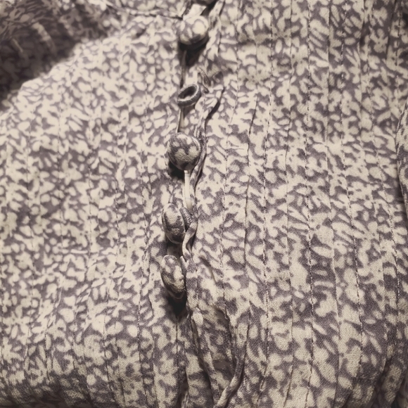 1. State Ditsy Floral Babydoll Top XXL Short Sleeve Pintuck Spring Blouse NEW - Picture 11 of 15